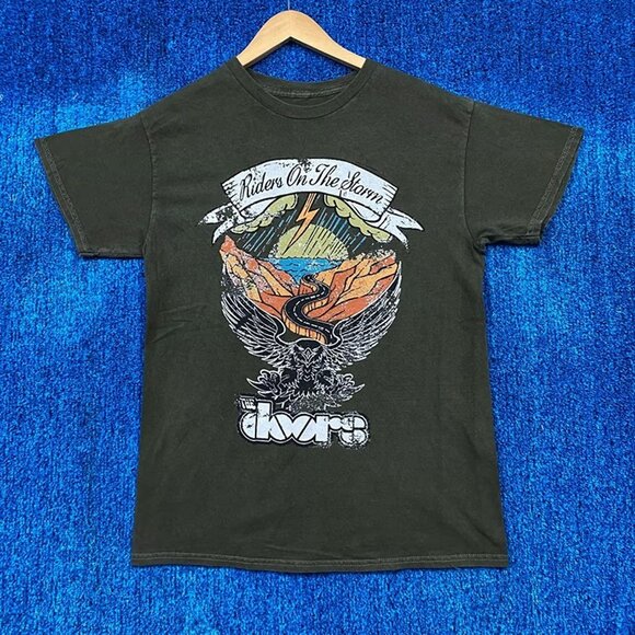 The Doors Riders on the Storm LA Woman Album Rock Band Tee M